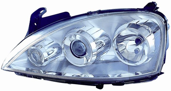 LHD Headlight Opel Corsa 2003-2006 Right Side 13100536 - ATB Parts