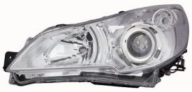 LHD Headlight For Subaru Legacy From 2009 Right Lenticular Chromed Background