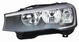 LHD Headlight Bmw X3 F25 From 2014 Left 63117334077 Black Background