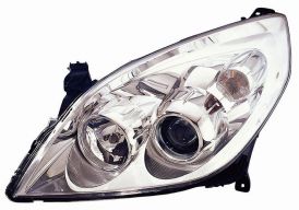 LHD Headlight Opel Vectra C 2005 Left Side Electric Chromed Background