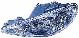 LHD Headlight Peugeot 206 1998-2003 Right Side 087276