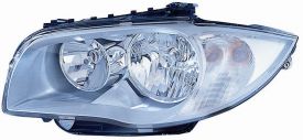 LHD Headlight Bmw Series 1 2004-2007 Left Side 63126924485