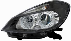 LHD Headlight Kit Renault Clio 2005-2009 Black Background Celis