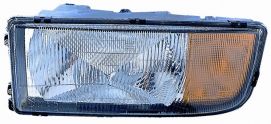 LHD Headlight Mercedes Actros 1996-2003 Right Side Electric Lens Orange
