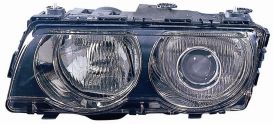 LHD Headlight Bmw Series 7 E38 1998-2002 Right Xenon Black With Electric Motor