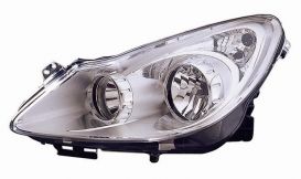 LHD Headlight Opel Corsa 2006-2010 Left Side 1216189