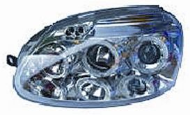 LHD Headlight Kit Volkswagen Golf V 2003 Celis Lenticular Chromed Background