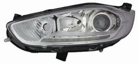 LHD Headlight Ford Fiesta From 2013 Right 1806746 1831385 With Daylight Chromed