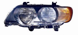 LHD Headlight Bmw X5 E53 2000-2003 Left Side 63126930211
